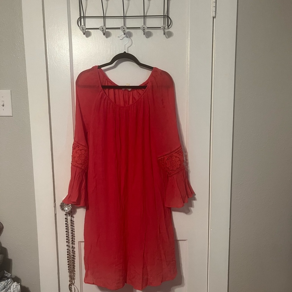 Red Orange dress